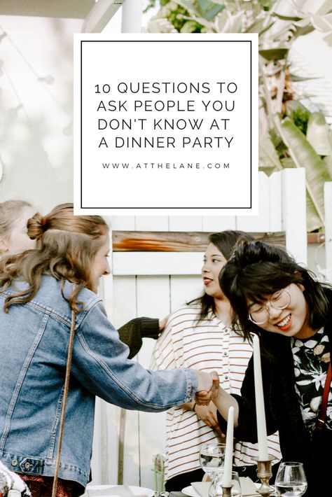 Topic To Talk About With Friends, Dinner Party Conversation Starters, Dinner Party Questions, Friend Dinner, Questions To Ask People, Dinner Party Starters, Party Questions, Ladies Event, Topics To Talk About