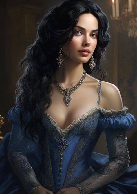 A Fate Of Wrath And Flame Fanart, A Fate Of Wrath And Flame, Black Hair Princess Art, High Fae, Eren And Annie, Fantasy Queen, Asoiaf Art, Mother Art, Female Character Inspiration