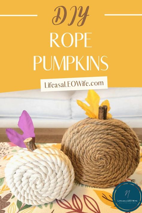 Rope Pumpkins, Tree Rope, Leo Wife, Fall Pumpkin Crafts, Fall Decor Diy Crafts, Fall Decor Dollar Tree, Dollar Tree Fall, Christmas Craft Fair, Rope Crafts Diy