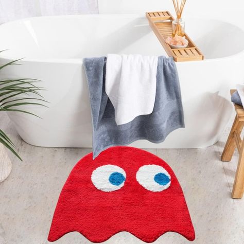 Evovee Red Bathroom Rugs Cute Bath Mat Funny Decor Shower Red Rugs Funky Bedroom Aesthetic Fun Round Preppy Cool Apartment College Novelty Washable Bathmat Game Room Retro Rugs Funky, Red Bathroom Rugs, Cool Apartment, Rugs Cute, Funky Bedroom, Red Ghost, Room Retro, College Apartments, Cute Bath Mats