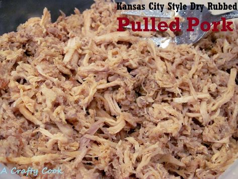 Kansas City Pulled Pork, Bbq Crockpot Recipes, Pulled Pork Dry Rub, Crock Pot Recipes Easy, Bbq Pork Crockpot, Quick Crockpot Meals, Crock Pot Pulled Pork Recipe, Slow Cooker Recipes Pork, Cooking Meals