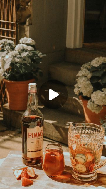 Nicolas Fairford on Instagram: "Is there anything that’s says ‘Summer’ quite like a jug of Pimms? Slice up some orange, strawberries, cucumber, and mint. Then take a jug filled with ice, pour over 300ml of Pimms, and 600ml of lemonade. Add in your fruit, stir, and enjoy @pimmsgb" Nicolas Fairford, Beer Garden, Lemonade, Strawberries, Cucumber, Take A, Beer, Mint, Fruit