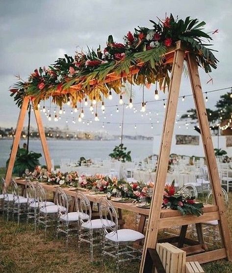 Arbor Wedding, Wedding Arbor, Garden Wedding Reception, Lights Wedding, Wedding Arbour, Flowers Ideas, Beach Wedding Decorations, Wedding Spring, Wedding Outdoor