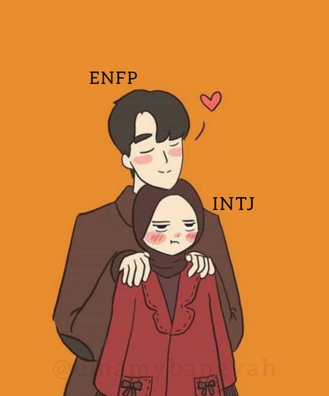 Intj Personality Aesthetic Wallpaper, Enfp Male X Intj Female, Intj Women Art, Intj Enfp Fanart, Enfp And Intj Fan Art, Intj Woman Fanart, Intj Enfp Relationship Fanart, Intj X Enfp Couple, Enfp Intj Couple