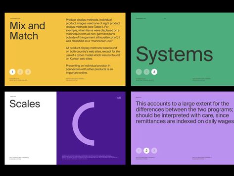 Modular Grid Design Layout, Swiss Design Grid System, Grid System Layout, Brand Guidelines Book Layout, Grid Systems In Graphic Design, Presentation Slides Design, Presentation Deck, Powerpoint Layout, Presentation Design Layout