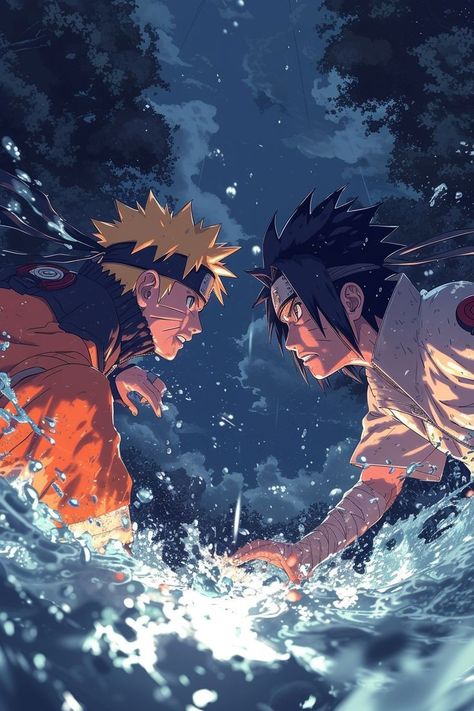 Naruto Vs Sasuke, Naruto Vs, One Piece Wallpaper Iphone, Naruto Uzumaki Art, Naruto Fan Art, Naruto Shippuden Characters, Dragon Ball Super Manga, More Wallpaper, Naruto Wallpaper