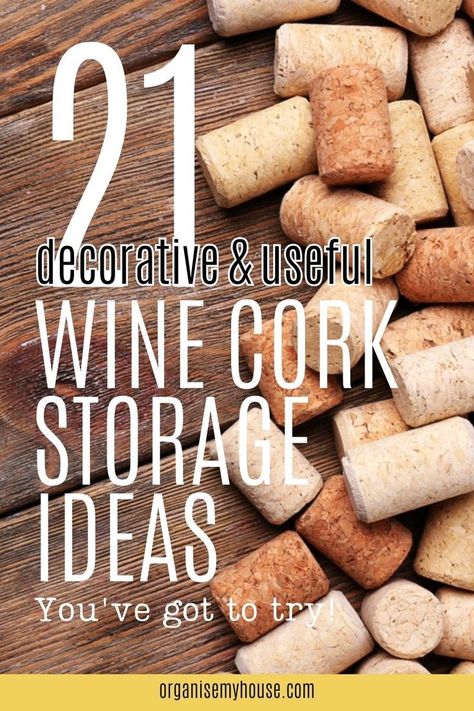 Wine Cork Storage, Wine Diy Crafts, Cork Storage, Wine Corks Decor, Wine Cork Trivet, Wine Cork Diy Projects, Reuse Wine Bottles, Wine Cork Board, Cork Diy Projects