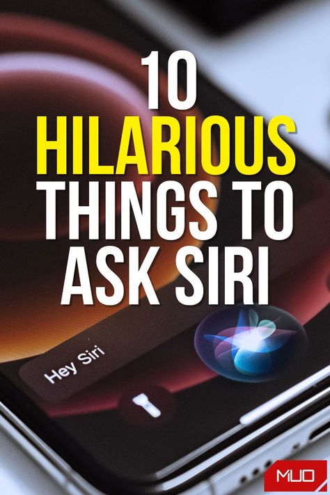 One thing you may not know about Siri is that she also has some sass. So get out your iPhone and try these funny questions to ask Siri. You might get a hearty laugh from her goofy answers. #SmartHome #DigitalAssistant #Apple #Siri #Fun #Funny Funny Things To Ask Siri Iphone, Funny Things To Say To Siri, Things To Never Ask Siri Scary, What To Ask Siri, Questions To Ask Siri, Siri Hacks, Funny Siri Questions, Weird Questions To Ask, Funny Questions To Ask