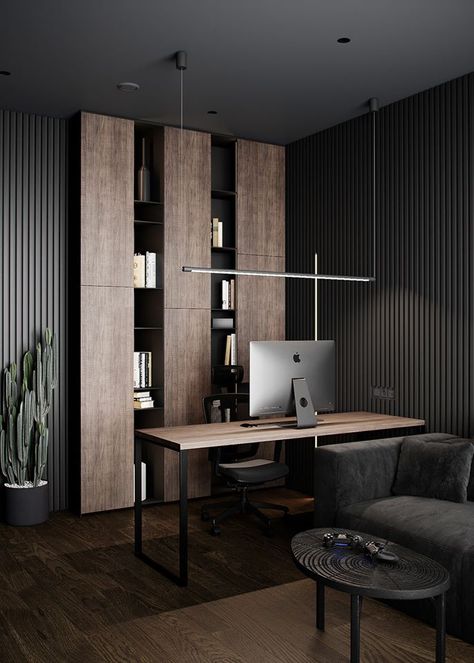 Office Interior Design Modern, Modern Office Interiors, Desain Furnitur Modern, Modern Office Design, Office Furniture Design, Modern Home Office, Home Office Setup, Office Inspiration, Office Interior Design