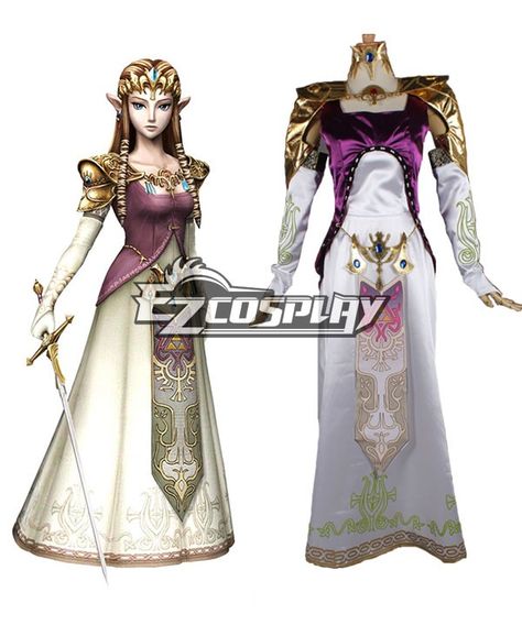 The Legend of Zelda Princess Zelda Cosplay Costume Twilight Princess Characters, Twilight Princess Cosplay, Princess Zelda Cosplay, Lance Cosplay, Legend Of Zelda Cosplay, Supernatural Cosplay, Easy Cosplay Ideas, Naruto Cosplay Costumes, Naruto Costumes