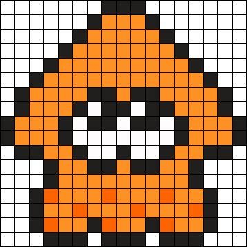 Splatoon Pixel Art, Splatoon Perler Beads, Perler Bead Mario, Splatoon Squid, Modele Pixel Art, Perler Ideas, Pony Bead Patterns, Pattern Maker, Perler Bead Templates