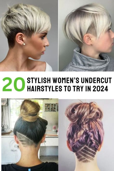 Meta Description: Ready for a bold new lookExplore these 20 stylish undercut hairstyles for women in 2024From hidden nape designs to edgy pixie undercutsthese trendy styles add a unique twist to any haircutperfect for showing off your personality. WomensUndercut UndercutHairstyles EdgyHaircuts HairTrends2024 BoldHairstyles Undercut Ideas Design, Undercut Over 50, Edgy Pixie Hairstyles Undercut, Undercut Styles For Women, Undercut Design, Edgy Pixie Hairstyles, Undercut Hairstyles Women, Undercut Fade, Undercut Designs