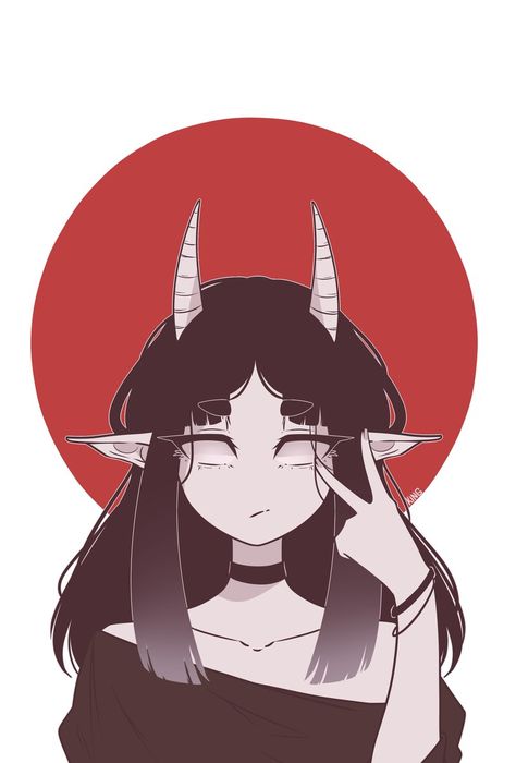 Girl Pfp Drawing, Pfp Drawing, Anime Goth, Oc Drawing, Evil Girl, Arte Indie, Hollow Art, Art Mignon, Geometric Design Art