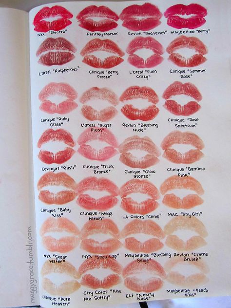 Lip prints in a notebook with each shade listed. What a cute idea! Diy Birthday Gifts For Him, Makeup Portfolio, Makeup Books, Lipstick Art, Beauty Therapy, Make Up Inspo, Lipstick Swatches, Diary Ideas, Makeup Studio