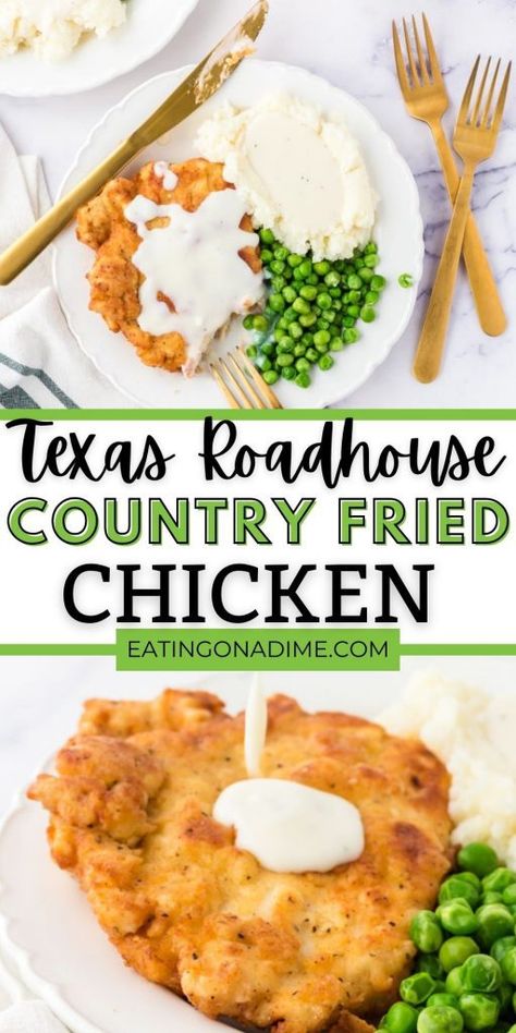 All Day Recipes Dinners, Baked Country Fried Chicken, Home Cooked Southern Meals, Easy Chicken Fried Chicken Recipe, Air Fried Chicken Fried Chicken, Southern Chicken Fried Chicken, Easy Country Fried Chicken, Chicken With Buttermilk Recipes, How To Make Chicken Fried Chicken