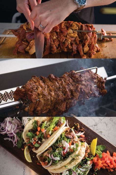 Lamb Rotisserie Recipe, Lamb Gyro Recipe, Napoleon Recipe, Rotisserie Lamb, Gyro Meat Recipe, Napoleons Recipe, Gyros Recipe, Easy Grill, Lamb Gyros