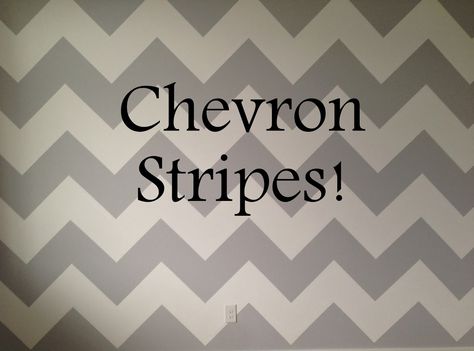 After spending far too much time on Pinterest I became obsessed with painting a wall of Chevron stripes in Baby Boy's room. But whenever... Paint Chevron Stripes, Chevron Wall, Diy Casa, Grey Decor, Diy Home Decor Bedroom, Chevron Stripe, Baby Boy Rooms, Learn To Paint, Kids' Room