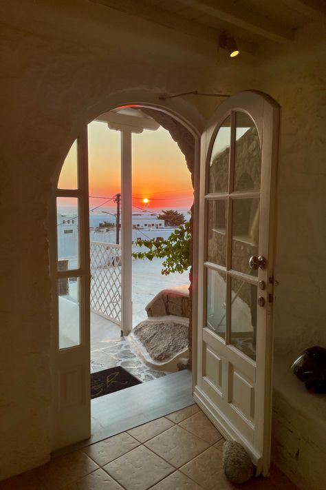 #travelling#greece#mykonos#island#islandhopping#sunset#airbnb#view Travelling Greece, Greece Mykonos, Greece Summer, Mykonos Island, Air Bnb, Mykonos, Greece, Travel, Quick Saves