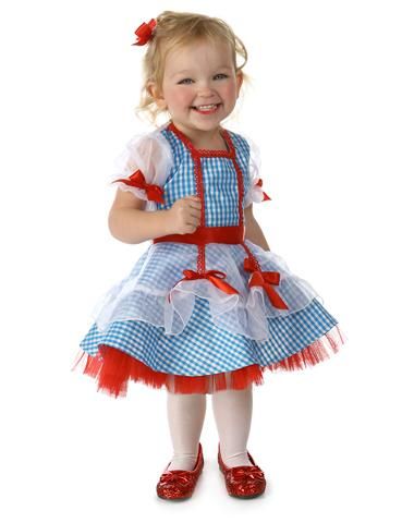 Wizard of Oz Dorothy Infant Costume Girls Dorothy Costume, Cute Toddler Costumes, Dorthy Costume, Wizard Of Oz Dorothy Costume, Dorothy Costume, Dorothy Wizard Of Oz, Wizard Of Oz Dorothy, Baby Glitter, Baby First Halloween