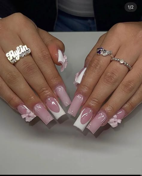 Aesthetic Spring Nails, March Nails Ideas, Wife Nails, Nails March, March Nails, Cute Pink Nails, Acrylic Pink, Nails Sparkle, Girly Acrylic Nails