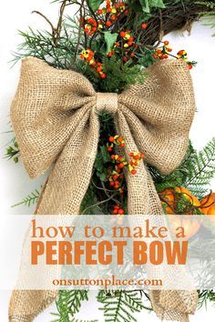 Perfect Bow, Burlap Crafts, Homemade Holiday, Burlap Bows, Silver Wings, Christmas Angel, Noel Christmas, Crafty Craft, Crafty Diy