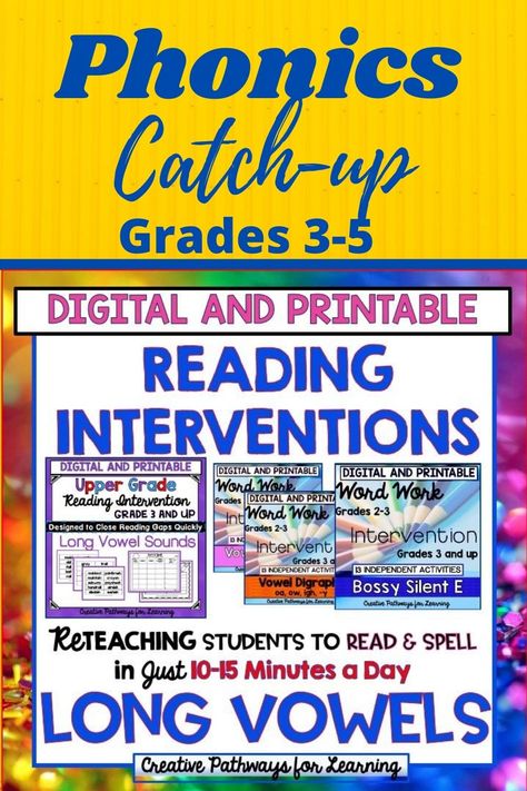 Phonics For Older Students Upper Elementary, Phonics For Upper Elementary, Upper Elementary Phonics, Creative Pathways, Decoding Activities, Decoding Multisyllabic Words, Reading Intervention Activities, Phonics Interventions, Educational Therapy