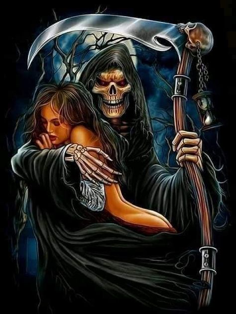 Grim Reaper Images, Reaper Drawing, Cool Skull Drawings, Dark Art Paintings, Ghost Rider Wallpaper, Grim Reaper Tattoo, Reaper Tattoo, Grim Reaper Art, Skull Pictures