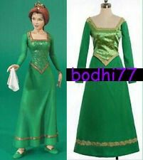 Fiona Shrek Cosplay, Fiona Costume, Gold Long Sleeve Dress, Adult Dress, Fantasy Party, Princess Fiona, Velvet Dress Long, Dark Green Dress, Custom Dress