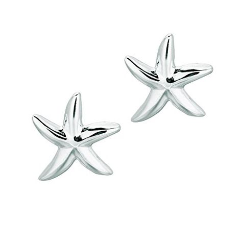 Starfish Jewelry, Minimalist Earrings Studs, Simple Stud Earrings, Starfish Earrings, Minimalist Studs, Dainty Studs, Stylish Earring, Summer Gift, Shiny Silver