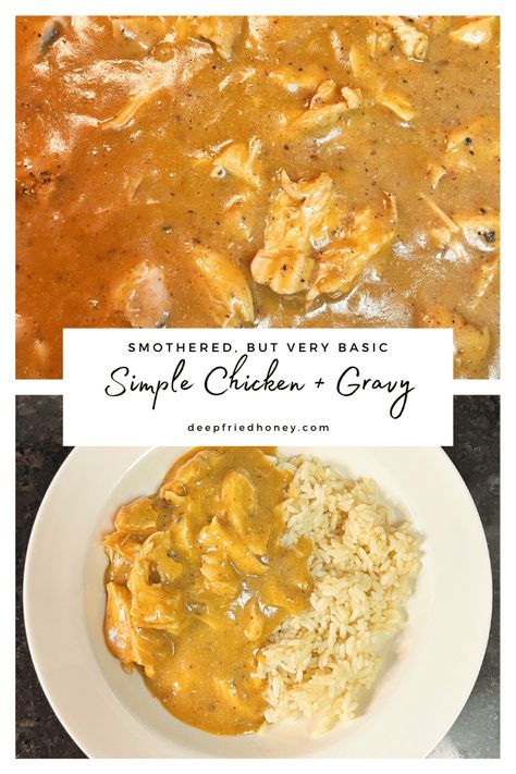 Crockpot Chicken Gravy And Rice, Italian Chicken Gravy Over Rice, Turkey And Gravy Over Rice, Best Chicken And Gravy Recipe, Chicken Rice Gravy Casserole, Chicken Gravy Rice Crockpot, Rice And Brown Gravy, Smothered Chicken Gravy Recipe, Chicken And Rice With Gravy Recipes