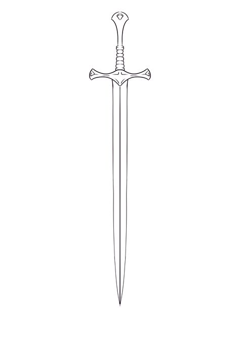 Broadsword Tattoo, Dagger Tattoo Design, Dagger Drawing, Stippling Tattoo, Gothic Tattoos, Blade Tattoo, Medieval Tattoo, Simple Tattoos For Guys, Old School Tattoo Designs