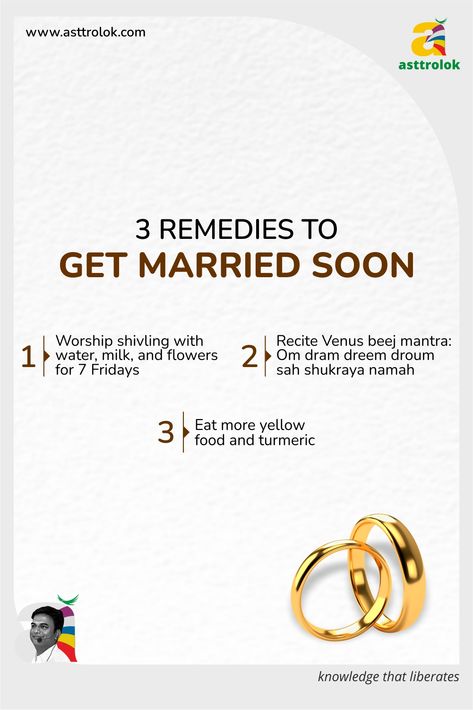 💒💖 Ready for the Wedding Bells? 💖💒 Discover 3 powerful remedies for speedy matrimony. Invoke blessings, chant mantras, and embrace lucky foods. Love awaits! ❤️✨ #asttrolok #astrology #astrologyposts #friday #venus #married #marriedlife #vasturemedies #astrologysigns #guru #mentor #astrologytips #life #vastutips Astro Vastu Remedies, Mantra For Marriage, Vedic Remedies, Manifestation Diary, Digestive System Anatomy, Vastu Remedies, Vedic Astrology Charts, 9 Planets, Astrology Meaning