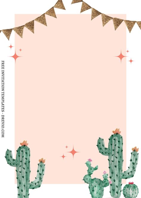 Download Now (Free) 7+ Cutesy Cactus Canva Birthday Invitation Templates Recently, cactus-themed parties have taken off like wildfire over the globe. Clothing with printed cactus, including sweaters and shirts. There is a cactus-themed version of everything, even the invit... Fiesta Invitation Template, Pink And Green Cactus Party, Llama Invitations, Cactus Birthday Invitations, Cactus Party Invitations, Cactus Invitation Template, Cactus Pink Background, Cactus Invitation, Cactus Images