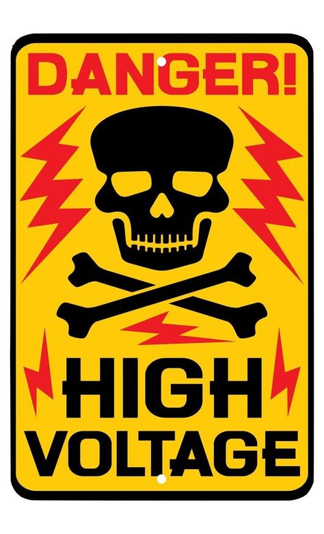 Danger High Voltage, Wall Decor Man Cave, Aluminum Door, Man Cave Wall Decor, Sign Wall Decor, Kids Signs, Aluminium Doors, She Shed, Sign Wall