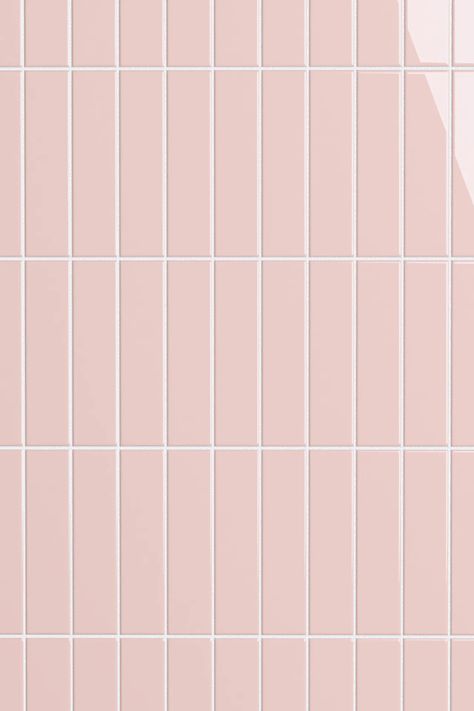 Manufatto Liscio Blush is one in a range of wall tiles, rich with contemporary colour. This tile has great proportion for fitting in a herringbone pattern. We love this range for the contemporary shades and the simple shape. So if you are looking for colour for the kitchen splash back, bathroom or shower, these may be the answer. Manufatto colours are clear and bright, making them an easy choice for any contemporary scheme. Pink Chevron Tiles, Bathroom Tiles Pink, Pink Tiles Texture, Wall Tile Texture Seamless, Floral Tile Bathroom, Bathroom Tiles Texture, Pink Tile Bathroom Ideas, Pink Ceramic Tile, Pink Tile Bathroom