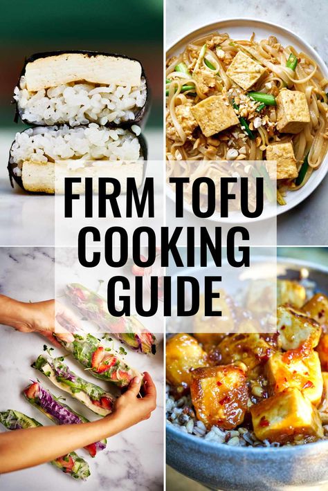 This guide to cooking with firm tofu will give you tips on how to prepare it, teach you how to cook it, and will share my favorite preparations. #tofu #firmtofu #tips How To Cook Firm Tofu Recipes, How To Cook With Tofu, How To Prepare Tofu For Salads, Tofu Recipes Firm, Tofu Firm Recipes, Tofu Recipes Extra Firm, How To Cook Extra Firm Tofu, How To Cook Firm Tofu, Recipes With Extra Firm Tofu