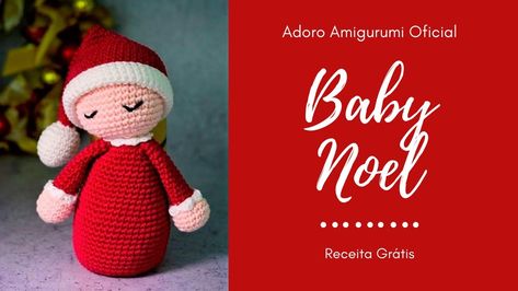 Receita Baby Noel em Amigurumi Passo a Passo - YouTube Crochet Dog Sweater Free Pattern, Crochet Dog Sweater, Crochet Dog, Xmas Crafts, Crochet Dolls, Christmas Crochet, Christmas Home, Free Pattern, Diy And Crafts