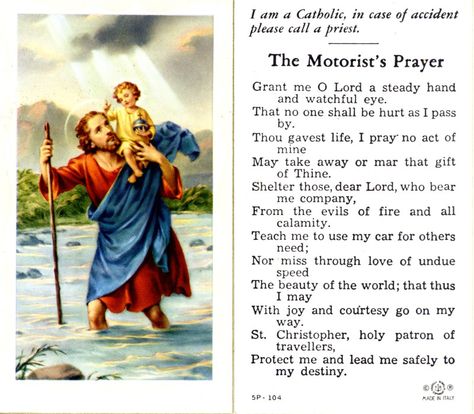 st Christopher St Christopher, St Christopher Prayer, St Anthony Prayer, Orthodox Prayers, Angel Prayers, Saint Christopher, Saint Anthony, I Passed, Prayers For Healing