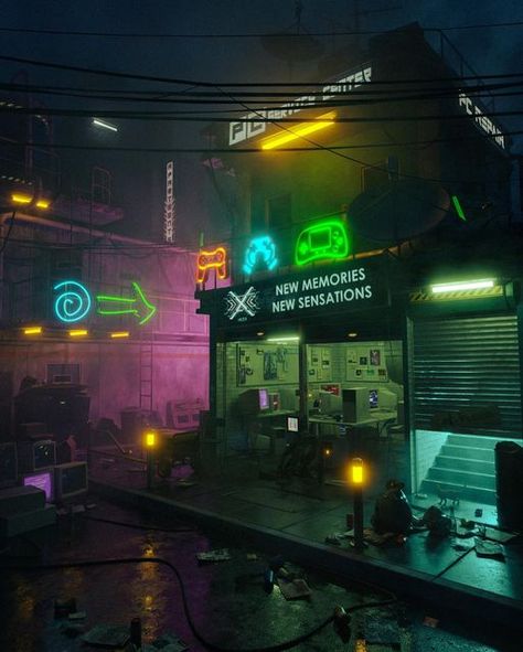 Neon Cyberpunk Aesthetic, Cyberpunk Building, Neon Cyberpunk, Environment Props, Iphone Wallpaper Stills, Underground Cities, Cyberpunk Aesthetic, Cyberpunk City, Cyberpunk Character