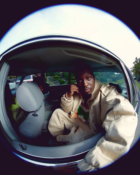 Fish Eye Lens Photos, Fisheye Photos, 90s Music Videos, Moon Shoes, Fisheye Lens, Mens Photoshoot Poses, Denim Jorts, Vibe Video, Lil Yachty