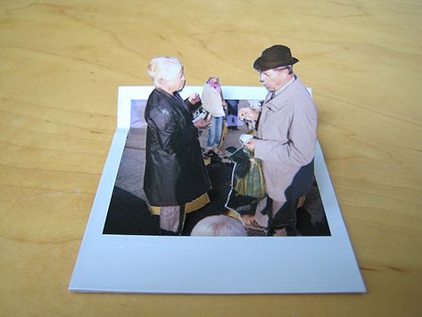 Polaroids Cut Out For 3D Illusion - Markus Kison Preschool Scavenger Hunt, Polaroid Collage, Photo Collage Diy, Architecture Foundation, 3d Photography, Polaroid Photos, 3d Illusion, Film Inspiration, One Piece Drawing