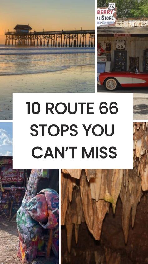 10 Route 66 Stops You Can’t Miss. Road tripping down Route 66 was so iconic, we absolutely loved it! This highway stretches from Chicago to Santa Monica, offering travelers a unique glimpse Rt 66 Road Trip, Traveling America, Route 66 Attractions, Route 66 Trip, South Dakota Road Trip, Route 66 Road Trip, Road Trip Map, Retirement Travel, Visit Arizona