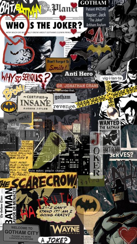 Comic Book Wallpaper, Dc Wallpaper, Coquette Art, Joker Arkham, Batman Joker Wallpaper, Batman Quotes, Batman Comic Wallpaper, Batman Vs Joker, Batman Theme