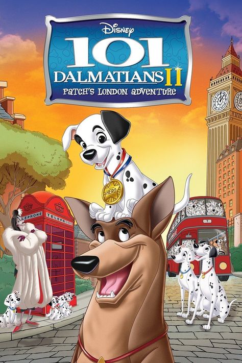 101 Dalmatians II Patch's London Adventure 101 Dalmations, Disney 101 Dalmatians, Disney Animated Movies, Brother Bear, The Jungle Book, Film Disney, Cartoon Posters, Walt Disney Pictures, Animation Movie