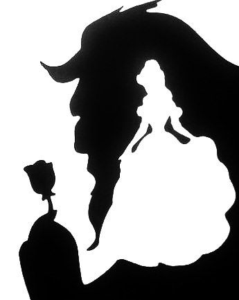 Beauty And The Beast Stencil, Stitch And Angel Silhouette, Twilight Svg, Beauty And The Beast Svg, Silhouettes Disney, Disney Stencils, Beauty And The Beast Silhouette, Silhouette Disney, Cricut Disney