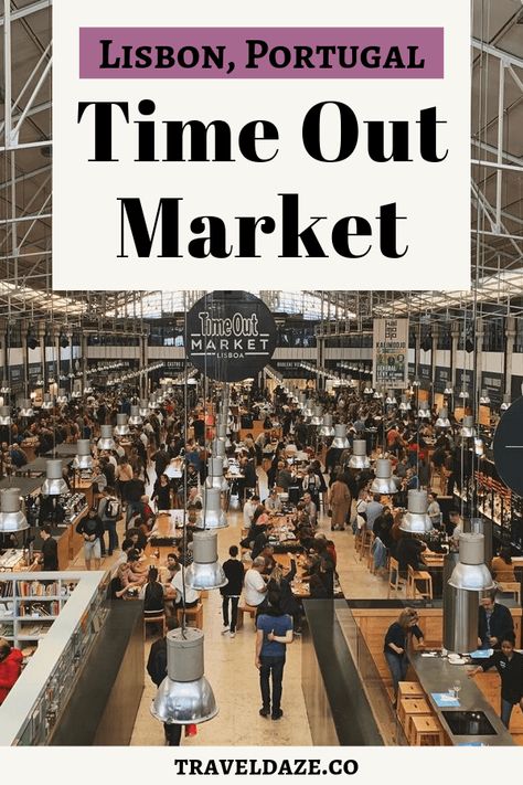 Time Out Market Lisbon is one of the city’s most popular attractions. If you love food and you need something to do in Lisbon, Portugal, be sure to stop by Mercado da Ribeira Lisboa. #lisbon #foodietravel #portugal Best Shopping In Lisbon, Living In Lisbon Portugal, Lisbon Shopping Guide, Portugal Living, Time Out Market Lisbon, Lisbon Beaches, Lisbon Map, Lisbon Nightlife, Evora Portugal