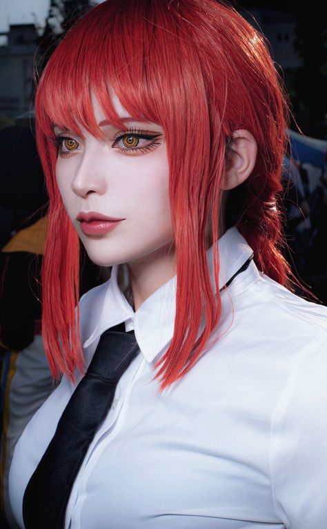 cosplayer:@itk_karina_ (on twitter) Red Hair Cosplay, Red Hair Costume, Top Cosplay, Art Outfits, Clip Hairstyles, Anime Inspired Outfits, Fantasias Halloween, Cosplay Makeup, Dinner Outfits