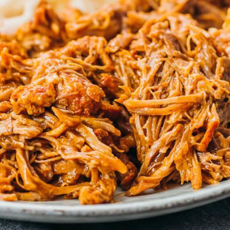 Instant Pot Pulled Pork - Savory Tooth Healthy Carnitas, Sweet Pork Barbacoa, Sweet Pulled Pork, Pork Barbacoa, Healthier Sides, Pork Crockpot, Instant Pot Pulled Pork, Pork Pulled, Keto Bbq