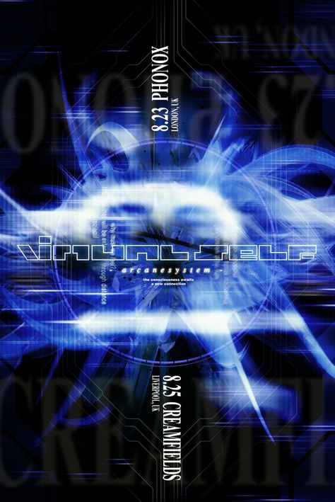 Virtual Aesthetic, Porter Robinson, Serial Experiments Lain, Cybercore Aesthetic, Y2k Background, Abstract Graphic Design, Cyberpunk Aesthetic, Graphic Design Fonts, Blue Graphic