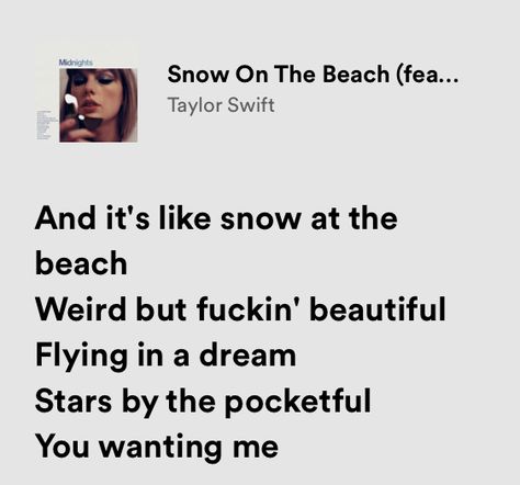 Snow At The Beach Lyrics, Snow On The Beach Spotify, Snow On The Beach Tattoo, Snow On The Beach Aesthetic Taylor Swift, Snow On The Beach Taylor Swift Lyrics, Snow On The Beach Taylor Swift, Snow On The Beach Aesthetic, Winter Song Lyrics, Joey Jeremiah